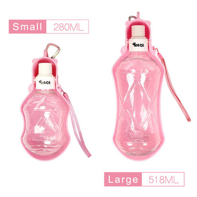 Sportska boca za vodu za kućne ljubimce za mačiće, fontanu za mačke, sklopivi plastični spori dozator vode, plastična putna zdjela za pse za kućne ljubimce