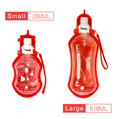 Sportska boca za vodu za kućne ljubimce za mačiće, fontanu za mačke, sklopivi plastični spori dozator vode, plastična putna zdjela za pse za kućne ljubimce