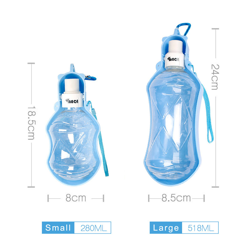 Sportska boca za vodu za kućne ljubimce za mačiće, fontanu za mačke, sklopivi plastični spori dozator vode, plastična putna zdjela za pse za kućne ljubimce