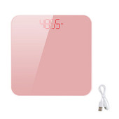 Visoko precizna tjelesna težina Digitalni zaslon od kaljenog stakla 180 kg Kupaonska vaga Praktična prijenosna tanka kućna teretana USB punjiva