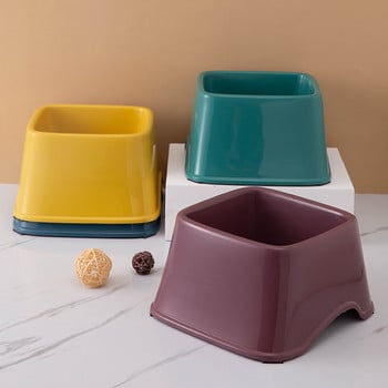 2021 Νέο Pure Color Pet Single Bowl Αντιολισθητικό και αντι-αναστατωμένο βαθύ μπολ κατά της αυχενικής σπονδύλωσης Μεγάλοι μεσαίου μεγέθους σκύλοι Γάτες