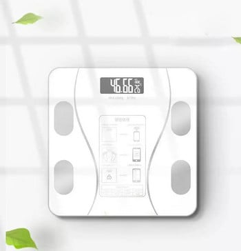 LED Цифрова интелигентна електронна везна BMI Скала за телесни мазнини в банята Анализатор на състава на тялото Съвместимо с Bluetooth приложение за Android IOS