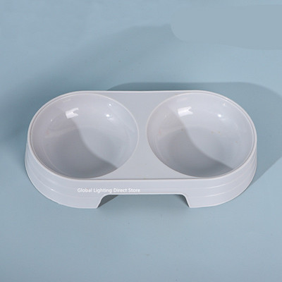 Nerūsējošā tērauda dubultās bļodas Mājdzīvnieku suņu barība Ūdens padevējs Dzeršanas trauku padevējs Kaķu kucēnu barošanas piederumi Mazie suņu piederumi 4