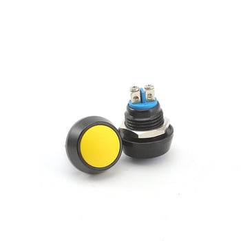 1Pcs PBS-33b 2Pin Mini Switch 12mm 12V 1A Водоустойчив моментален бутон Превключвател след нулирането Незаключващ