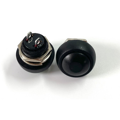1Pcs PBS-33b 2Pin Mini Switch 12mm 12V 1A Vodootporan trenutni Prekidač s gumbom od resetiranja Bez zaključavanja