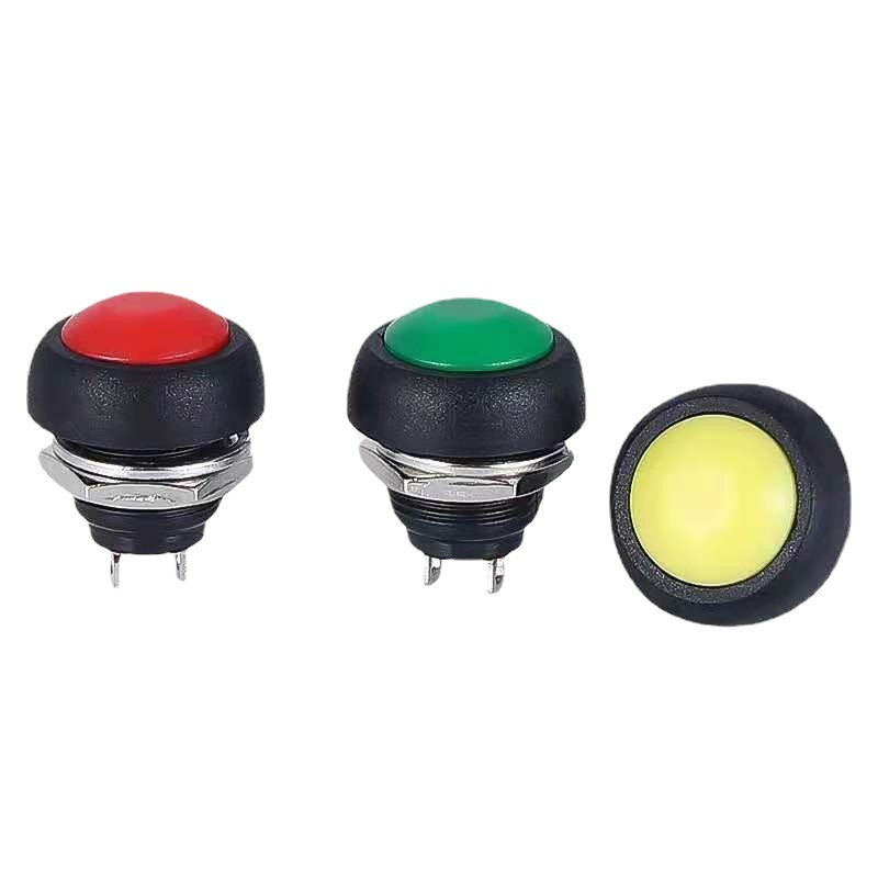 1Pcs PBS-33b 2Pin Mini Switch 12mm 12V 1A Vodootporan trenutni Prekidač s gumbom od resetiranja Bez zaključavanja