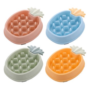 2022 New Dog Accessories Bowl for Dogs Antiglotton Dog Bowl Dog Supplies Pineapple Shape Dog Slow Feeder Lick Mat Bowl Chiens