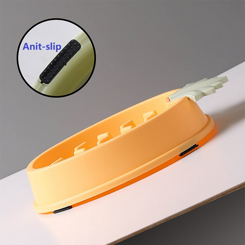 2022. aasta uus koeratarvikute kauss koertele Antiglotton koerakauss koeratarvikud ananassikujuline koera aeglane söötja lakkumismatt kauss Chiens