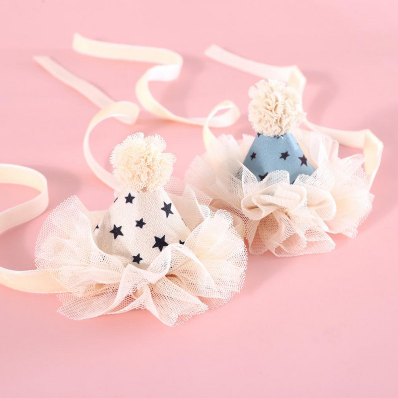 Dress Up Poliester Cat Princess Šešir sa šljokicama Ukras za kućne ljubimce Proizvod za kućne ljubimce