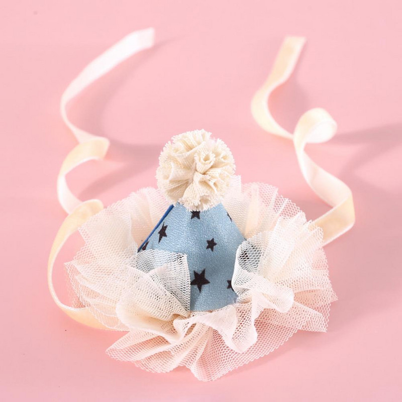 Dress Up Poliester Cat Princess Šešir sa šljokicama Ukras za kućne ljubimce Proizvod za kućne ljubimce