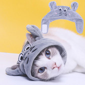 Mačka Pokrivalo za glavu Elegantna ultra-lagana plišana kapa za kućne ljubimce Životinja Ljubimac Mačka Šešir Pokrivala za glavu Zimski dodaci Oprema za kućne ljubimce