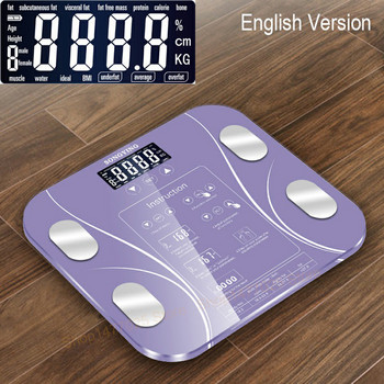 Горещи цифрови везни за баня Floor Smart Body Fat Mi Scale Digital bmi Human Weighing Scale телесен състав 13 Данни за тялото