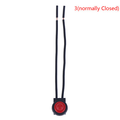 220V ūdensizturīgs spiedpogas ieslēgšanas-izslēgšanas slēdzis ar 4" vadiem Motocikla auto laiva 1 gab.