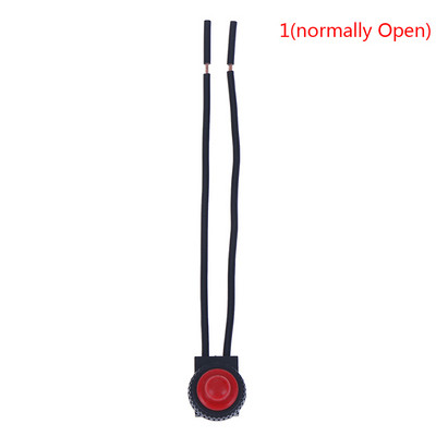 220V ūdensizturīgs spiedpogas ieslēgšanas-izslēgšanas slēdzis ar 4" vadiem Motocikla auto laiva 1 gab.