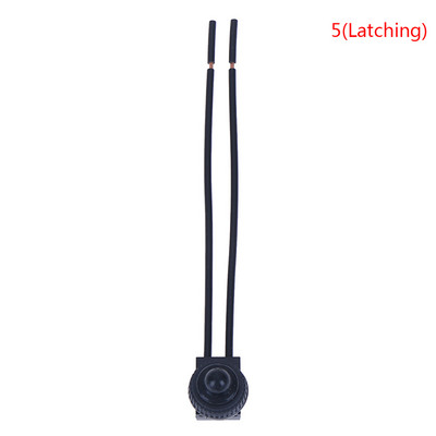 220V ūdensizturīgs spiedpogas ieslēgšanas-izslēgšanas slēdzis ar 4" vadiem Motocikla auto laiva 1 gab.