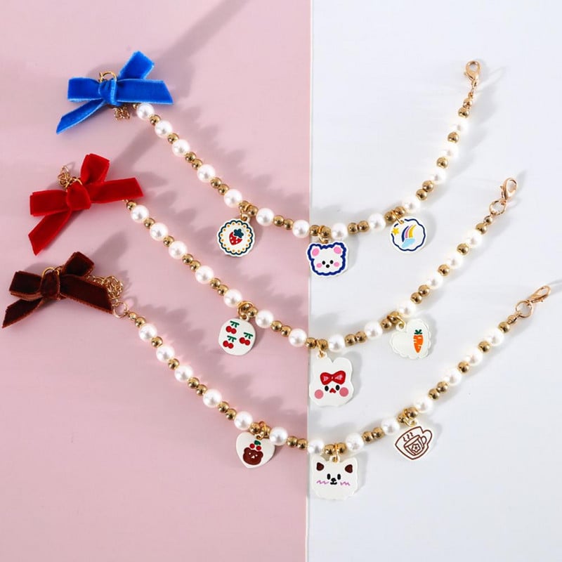 Lemmikloomakaelakee Reguleeritav homaari allergiakett Armas vaigust kassipoeg pärlikee koomiksiripatsiga