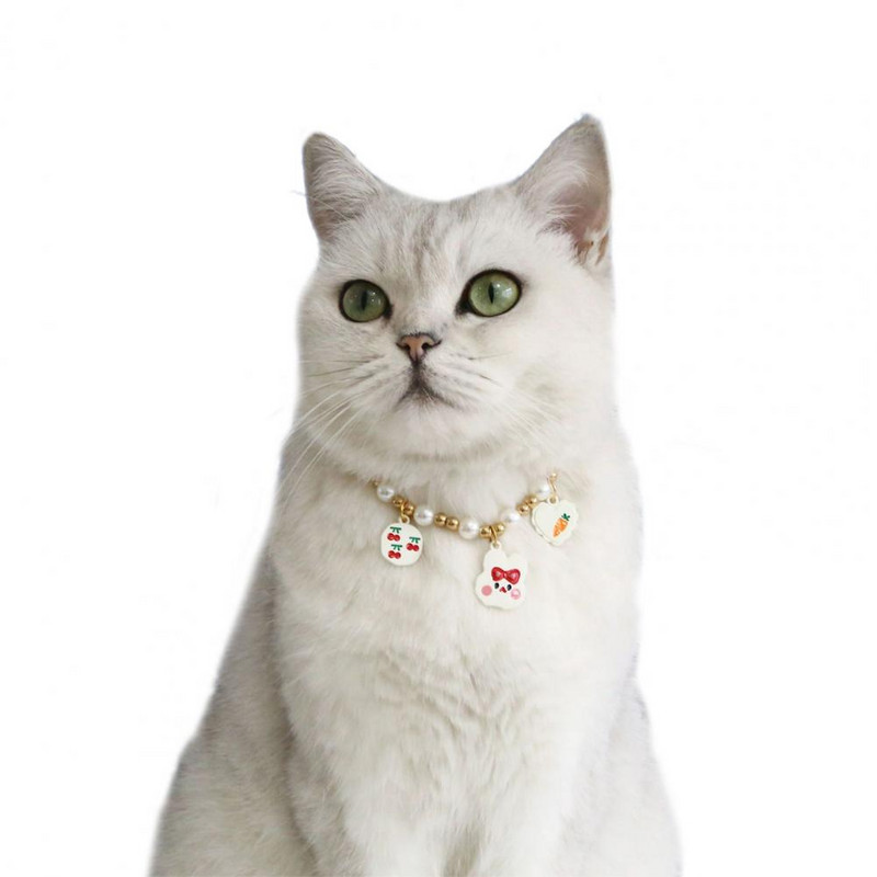 Lemmikloomakaelakee Reguleeritav homaari allergiakett Armas vaigust kassipoeg pärlikee koomiksiripatsiga