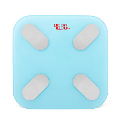 Mood Uus kaal Nutikas kaal Elektroonilised vannitoakaalud Kere koostis Vannitoa digitaalne kaal karastatud klaasist LCD-ekraan