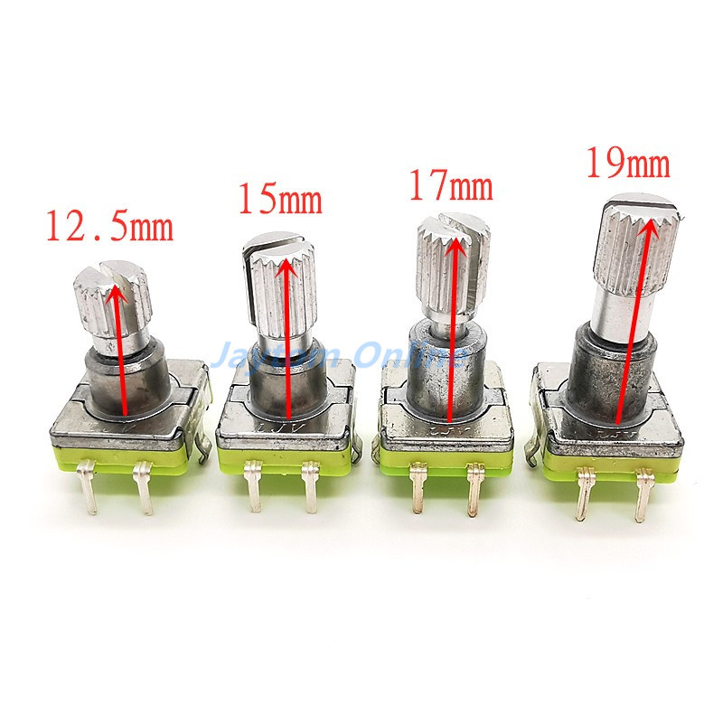 1 gab. EC11 rotējošā kodētāja koda slēdzis 30 pozīcija ar spiedpogas slēdzi 5 kontaktu roktura garums 12,5/15/17/19 mm