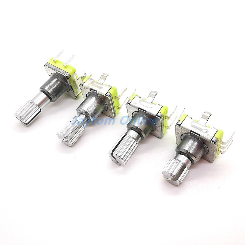 1 gab. EC11 rotējošā kodētāja koda slēdzis 30 pozīcija ar spiedpogas slēdzi 5 kontaktu roktura garums 12,5/15/17/19 mm