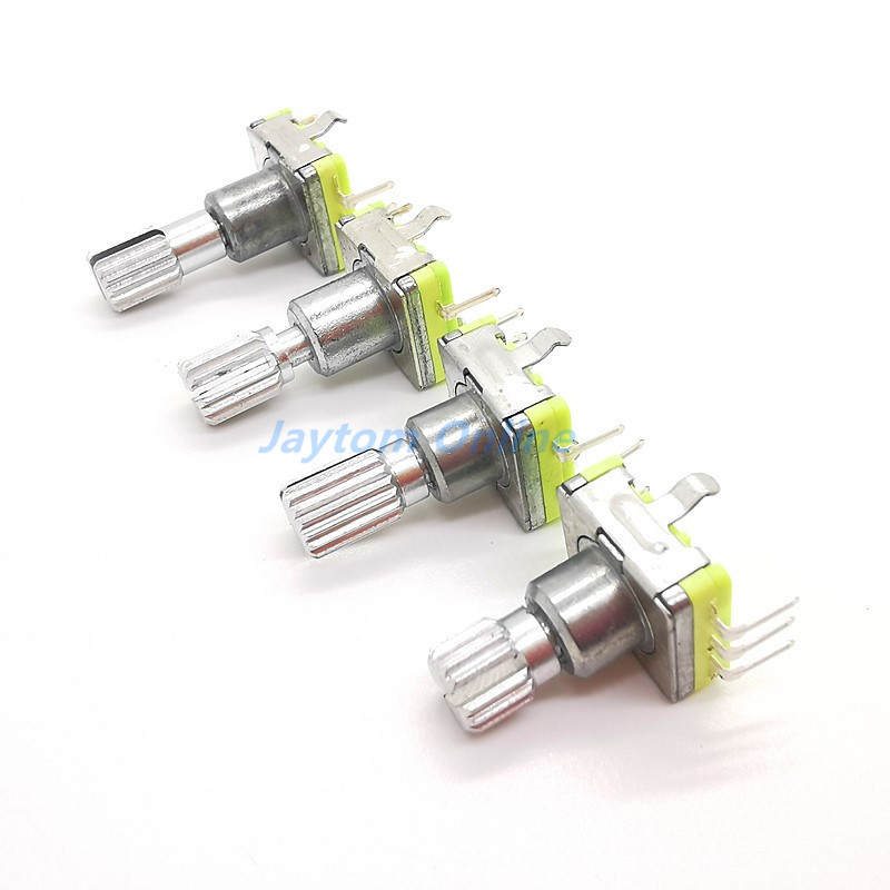 1 gab. EC11 rotējošā kodētāja koda slēdzis 30 pozīcija ar spiedpogas slēdzi 5 kontaktu roktura garums 12,5/15/17/19 mm