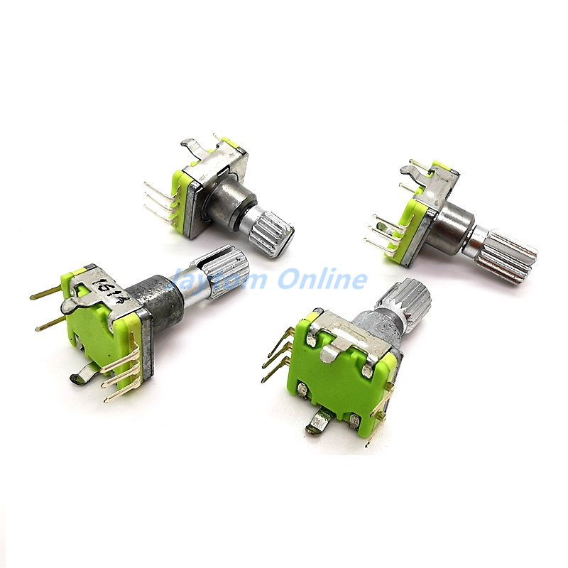 1 gab. EC11 rotējošā kodētāja koda slēdzis 30 pozīcija ar spiedpogas slēdzi 5 kontaktu roktura garums 12,5/15/17/19 mm