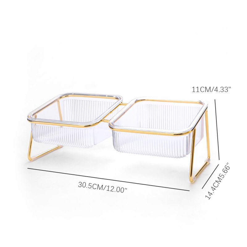 Kassi topeltkauss, kallutatud kõrgendatud lemmiklooma toitmisnõu metallist aluse kaitsega emakakaela libisemiskindel toitmisnõu koeratarvete jaoks