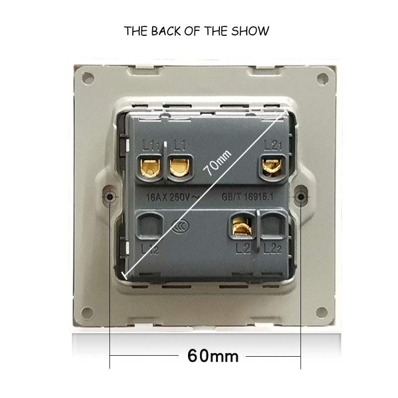 JHJCH-električni prekidač za zavjese, oprema za podizanje, kristalno prozirna staklena ploča crna/bijela/zlatna/siva/srebrna sklopka za resetiranje