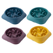 Kućni ljubimac Slow Feeder Bowl Puppy Neklizajuća Puzzle Bowl Anti-Gulping Kućni ljubimac sporije jelo za hranjenje hrane Zdjela za pse za srednje male pse