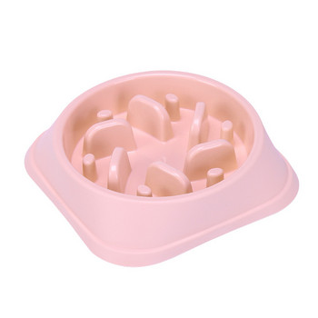 Pet Dog Slow Feeder Bowl Puppy Αντιολισθητικό μπολ παζλ Anti-Gulping Pet Slower Food Feeding Pock Bowl για μεσαίου μεγέθους σκύλους