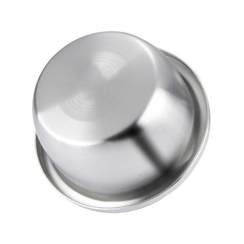 1 kom. Zdjele od nehrđajućeg čelika za pse. Duboka metalna zdjela koja se može složiti. Posuda za vodu za hranu za kućne ljubimce sa stabilnim dnom za male srednje velike pse