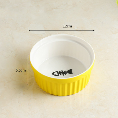 Slatke mačke Hranilice za pse Dvostruke keramičke povišene zdjele za mačke Posude za piće za kućne ljubimce Posuđe za vodu i hranu za sprječavanje cervikalne spondiloze