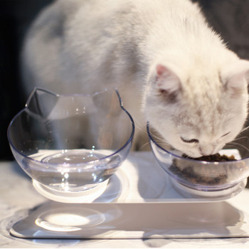 Αντιολισθητικό διπλό μπολ για σκύλους Μπολ για γάτες με βάση για τροφοδοσία κατοικίδιων για γάτες Μπολ για γάτες Τροφή για κατοικίδια μπολ για σκύλους Προμήθειες προϊόντων τροφοδοσίας