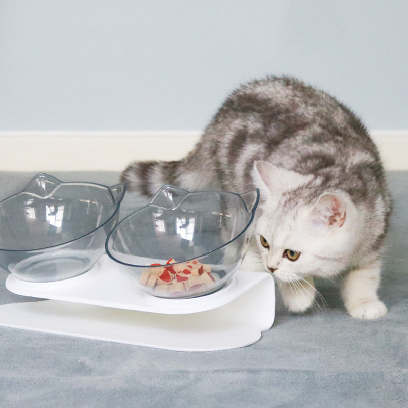 Αντιολισθητικό διπλό μπολ για σκύλους Μπολ για γάτες με βάση για τροφοδοσία κατοικίδιων για γάτες Μπολ για γάτες Τροφή για κατοικίδια μπολ για σκύλους Προμήθειες προϊόντων τροφοδοσίας