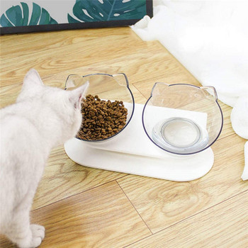 Αντιολισθητικά μπολ για γάτες Διπλά μπολ για κατοικίδια με υπερυψωμένη βάση τροφή για κατοικίδια και μπολ νερού για γάτες Ταΐστρες σκύλων Προϊόντα κατοικίδιων για κουτάβια μπολ