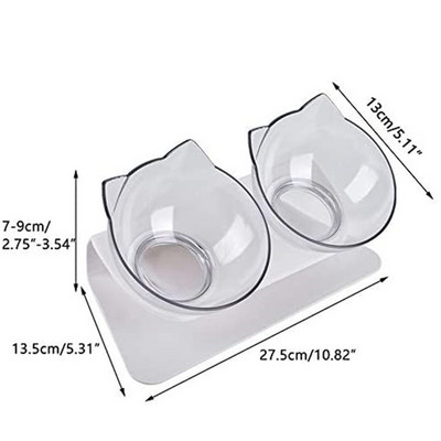 Libisemiskindlad kassikausid Kahekordsed lemmikloomakausid ülestõstetud alusega Lemmiklooma toidu- ja veekausid kassidele Koerte söötjad Lemmikloomatooted Kutsika kassi kauss