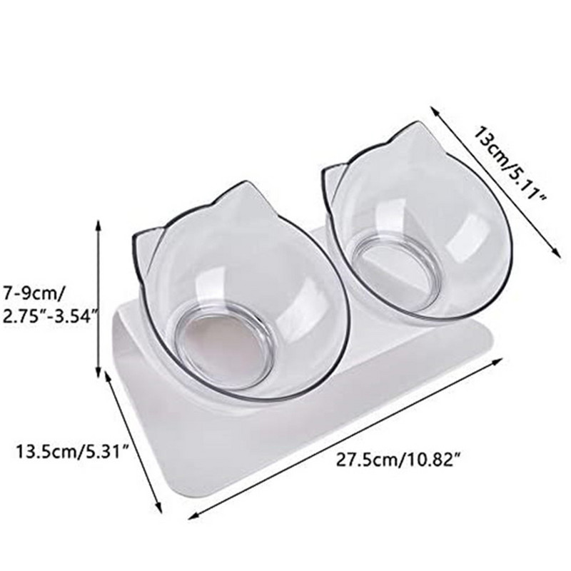 Libisemiskindlad kassikausid Kahekordsed lemmikloomakausid ülestõstetud alusega Lemmiklooma toidu- ja veekausid kassidele Koerte söötjad Lemmikloomatooted Kutsika kassi kauss