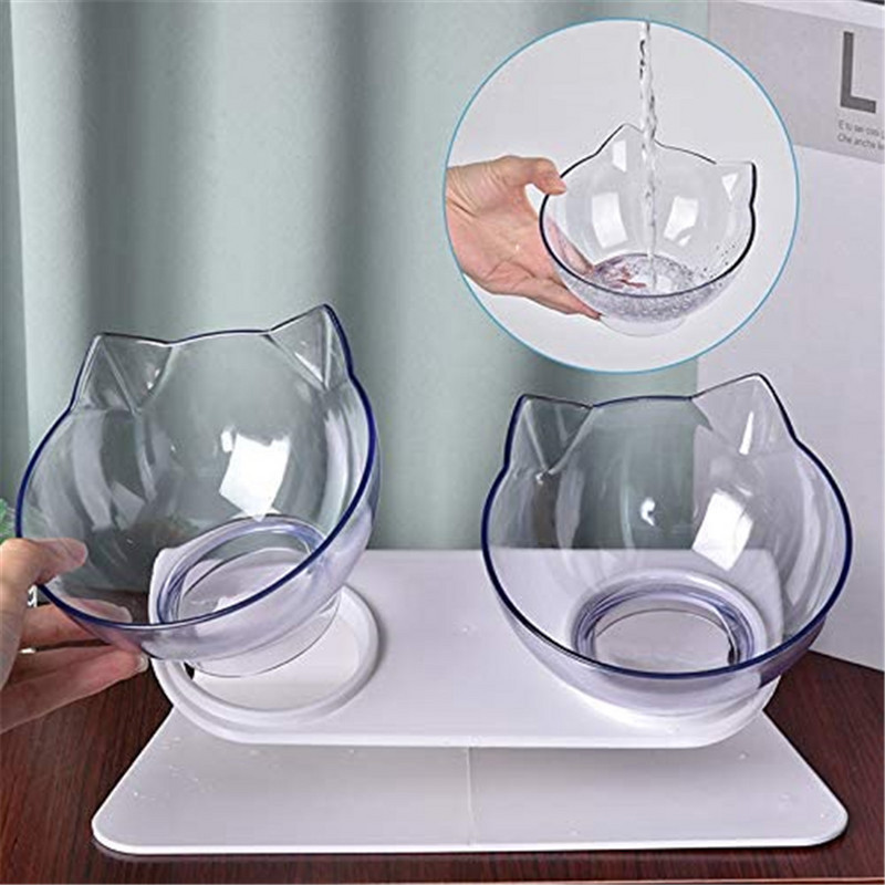 Libisemiskindlad kassikausid Kahekordsed lemmikloomakausid ülestõstetud alusega Lemmiklooma toidu- ja veekausid kassidele Koerte söötjad Lemmikloomatooted Kutsika kassi kauss