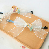 Cvjetna sigurnosna kopča Ogrlica za mačku Mačka za psa Čipkana ogrlica Podesiva protiv gušenja Opseg vrata Ukrasi za fotografije kućnih ljubimaca Dodaci