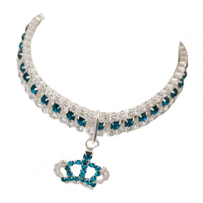 Mājdzīvnieku apkakle Apburoša mājdzīvnieku kulonu kaķēnu kaklarota ar mākslīgo dimantu Bling