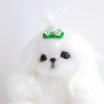 Шнола за домашни любимци Ръчно изработени шапки Подстригване на домашни любимци Прекрасна котка Куче Фиби за коса Куче за коса за всеки ден