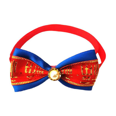 Slatki ljubimac, mačka, pas, leptir mašne Sretna Nova godina, crvene leptir mašne, veličina, podesive leptir mašne za pse, proizvodi za njegu mačaka Pet Shop potrepštine za pse