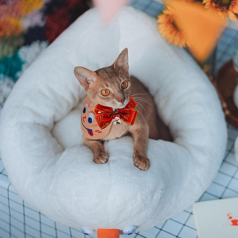 Slatki ljubimac, mačka, pas, leptir mašne Sretna Nova godina, crvene leptir mašne, veličina, podesive leptir mašne za pse, proizvodi za njegu mačaka Pet Shop potrepštine za pse