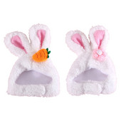 K5DC mājdzīvnieku cepure Jauka trusis- cepures balsti Galvassegas Mīksts kaķēns Helovīna/Ziemassvētku dāvanu Cosplay Lieldienu aksesuāri