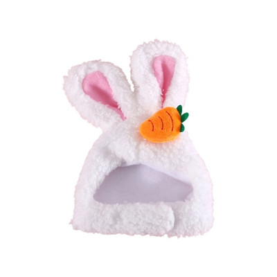 K5DC mājdzīvnieku cepure Jauka trusis- cepures balsti Galvassegas Mīksts kaķēns Helovīna/Ziemassvētku dāvanu Cosplay Lieldienu aksesuāri