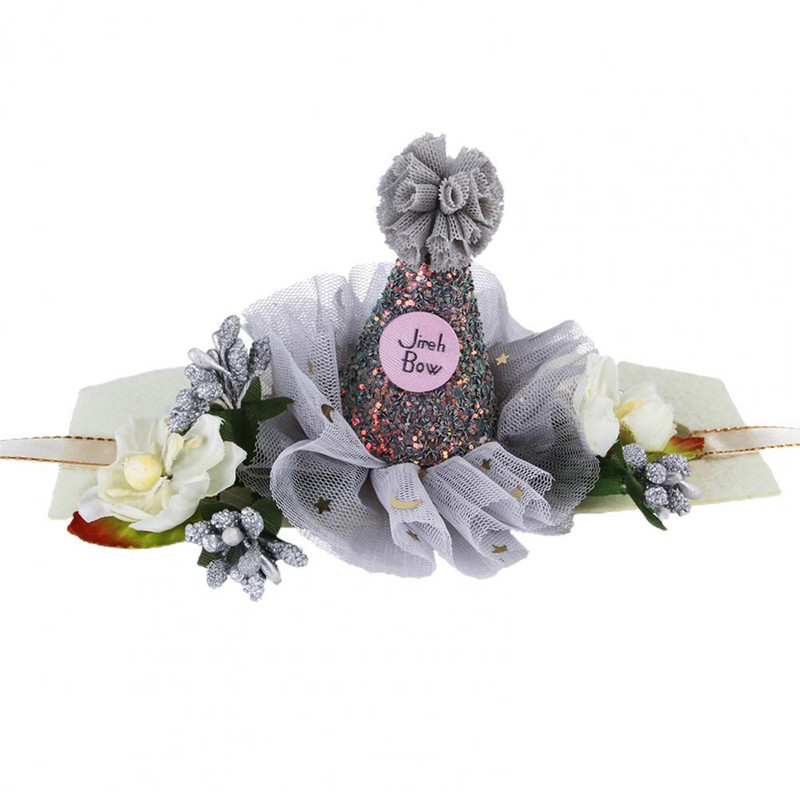 Mājdzīvnieku cepure Bunny Ears Mājdzīvnieku galvassegas Happy Birthday Party Mājdzīvnieku galvassegas