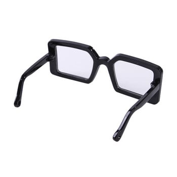 Котешки очила за домашен любимец Пластмасови прозрачни котешки слънчеви очила Куче Теди Личност Смешно обличане за домашен любимец Хелоуин Реквизит за фотография Очила
