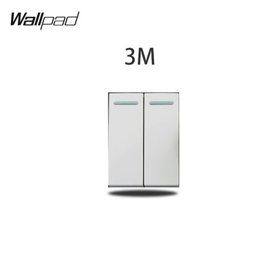 1 2 3 Gang Way Stair Cross Pass balts stikla slēdzis DIY AU US 118*75mm 153*75mm 191*75mm ventilatora reostata retro slēdzis ar LED fona tapeti