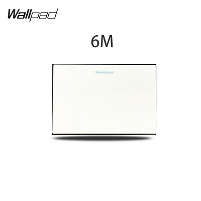 1 2 3 Gang Way Stair Cross Pass balts stikla slēdzis DIY AU US 118*75mm 153*75mm 191*75mm ventilatora reostata retro slēdzis ar LED fona tapeti