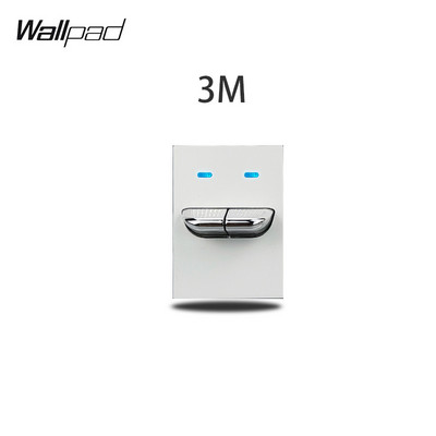 1 2 3 Gang Way Stair Cross Pass balts stikla slēdzis DIY AU US 118*75mm 153*75mm 191*75mm ventilatora reostata retro slēdzis ar LED fona tapeti